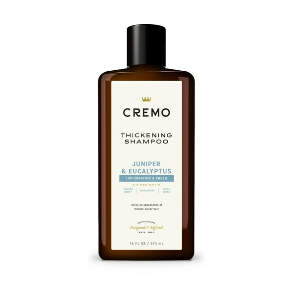 Cremo Juniper & Eucalyptus Thickening Shampoo, 16 oz, 3 Pack