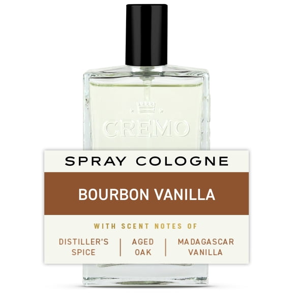 Cremo Cologne for Men, Bourbon Vanilla, 3.4 fl oz
