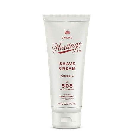 Cremo Men's Concentrated Shave Cream, Spiced Amber, 6 oz