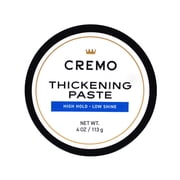 Cremo Mens Hair Paste - Premium Barber Grade Thickening Paste with High Hold and Low Shine 4 Oz