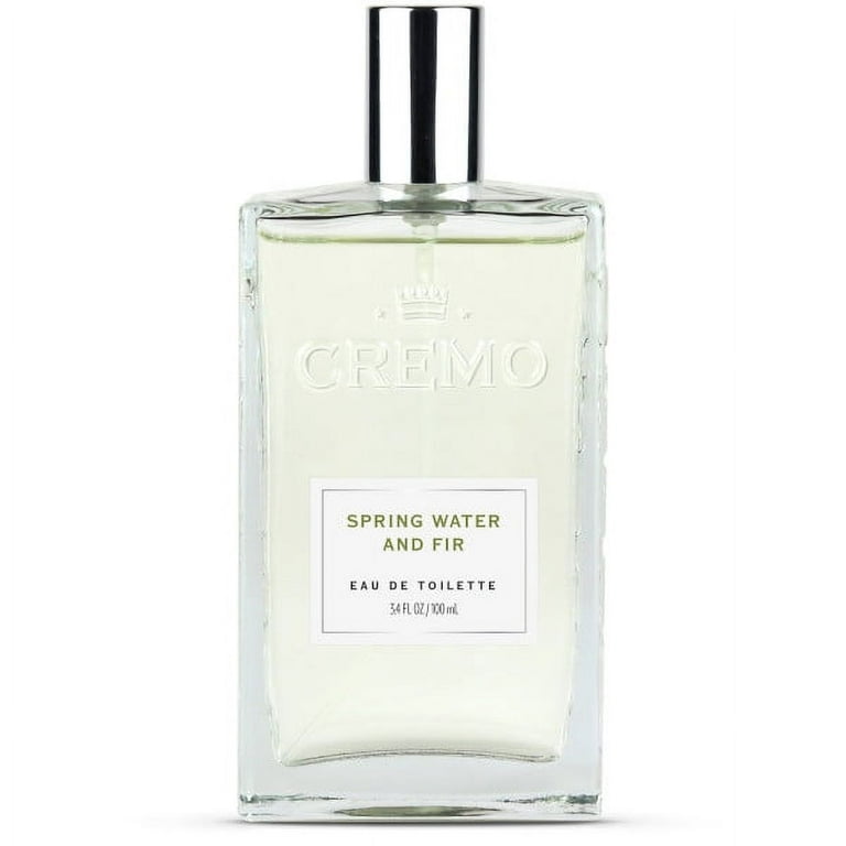 Cremo Mens Spray Cologne, Spring Water Fir Scent, 3.4 fl oz 
