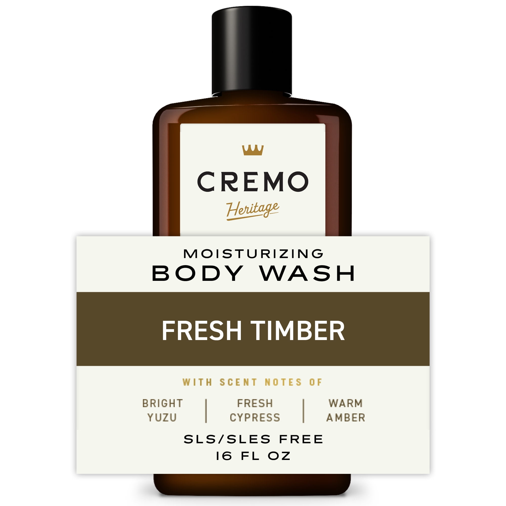 Cremo Men's Body Wash, Heritage Green Fresh Timber Scent, 16 Cremo Men's Body Wash, Heritage Green Fresh Timber Scent, 16