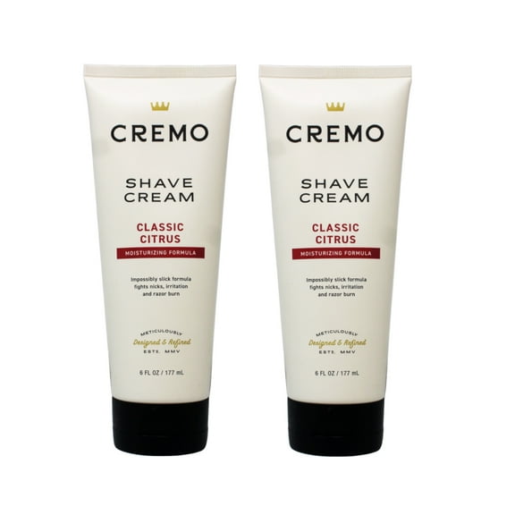 Cremo Original Shave Cream, Astonishingly Superior Smooth Shaving Cream Fights Nicks, Cuts And Razor Burn, 6 FL oz., 2-Pack 2 Count