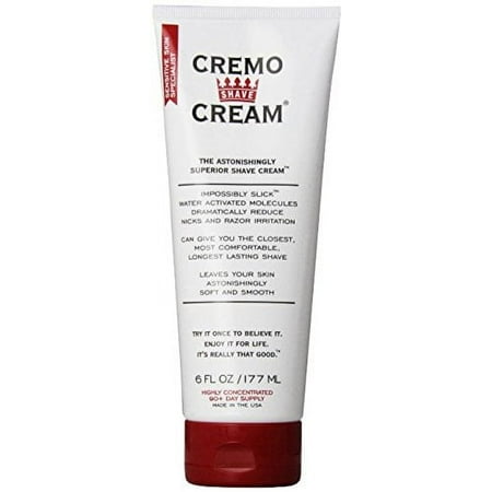 Cremo Original Shave Cream, Astonishingly Superior Smooth Shaving Cream Fights Nicks, Cuts And Razor Burn, 6 Ounces