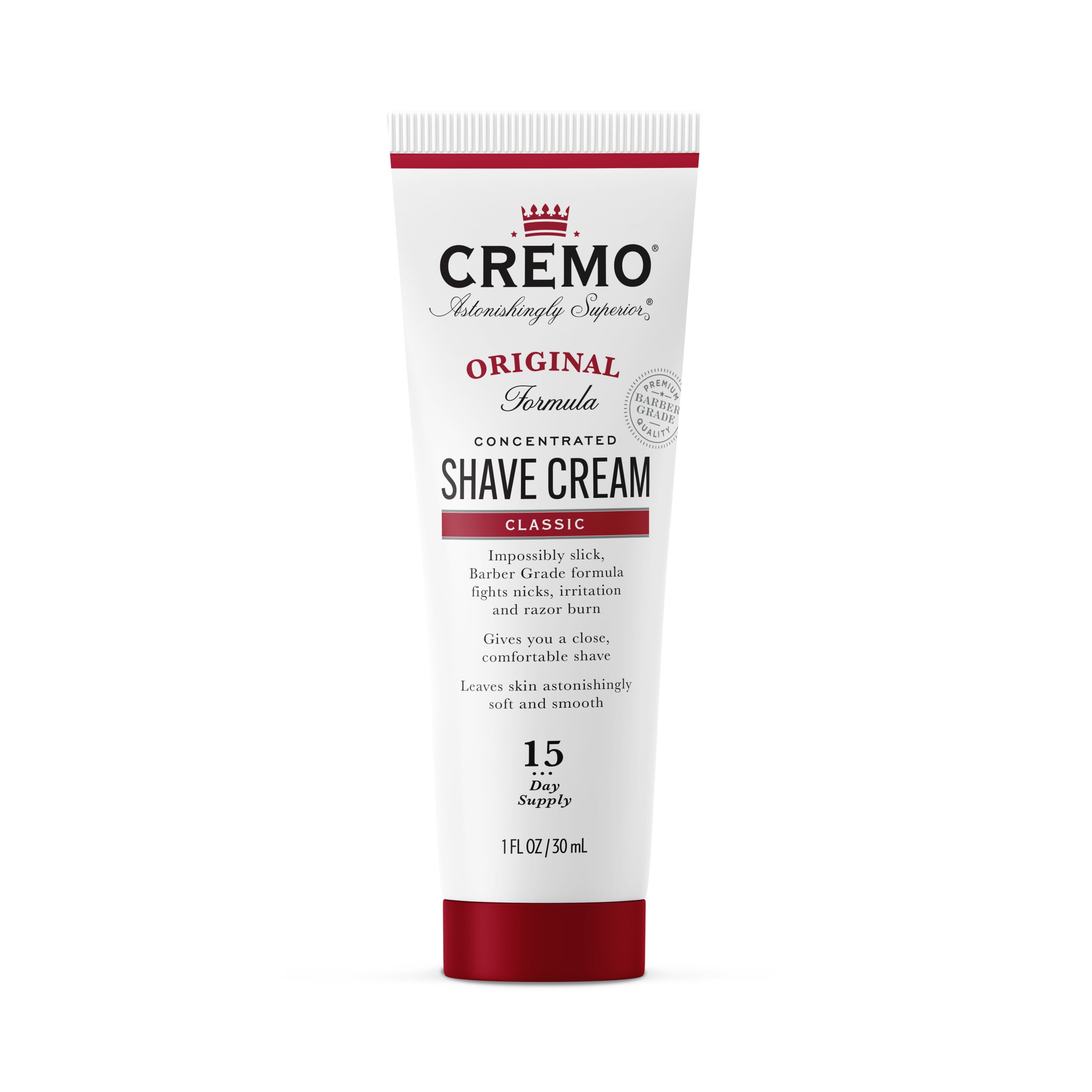 Cremo Original Shave Cream, Classic Scent, 1 oz.