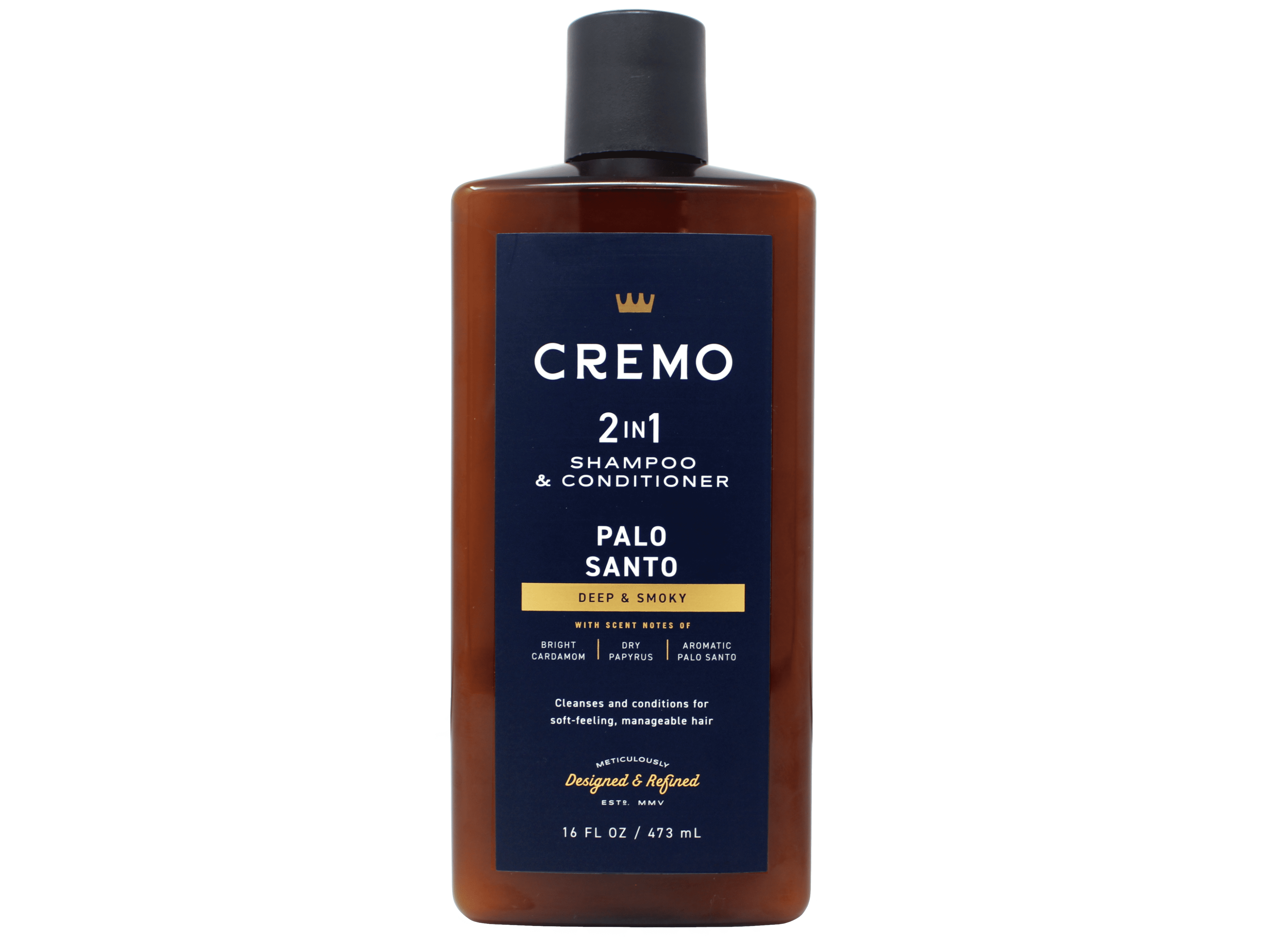 CREMO Palo Santo 2-in-1 Shampoo and Conditioner, 16 Oz, Cleanses CREMO Palo Santo 2-in-1 Shampoo and Conditioner, 16 Oz, Cleanses