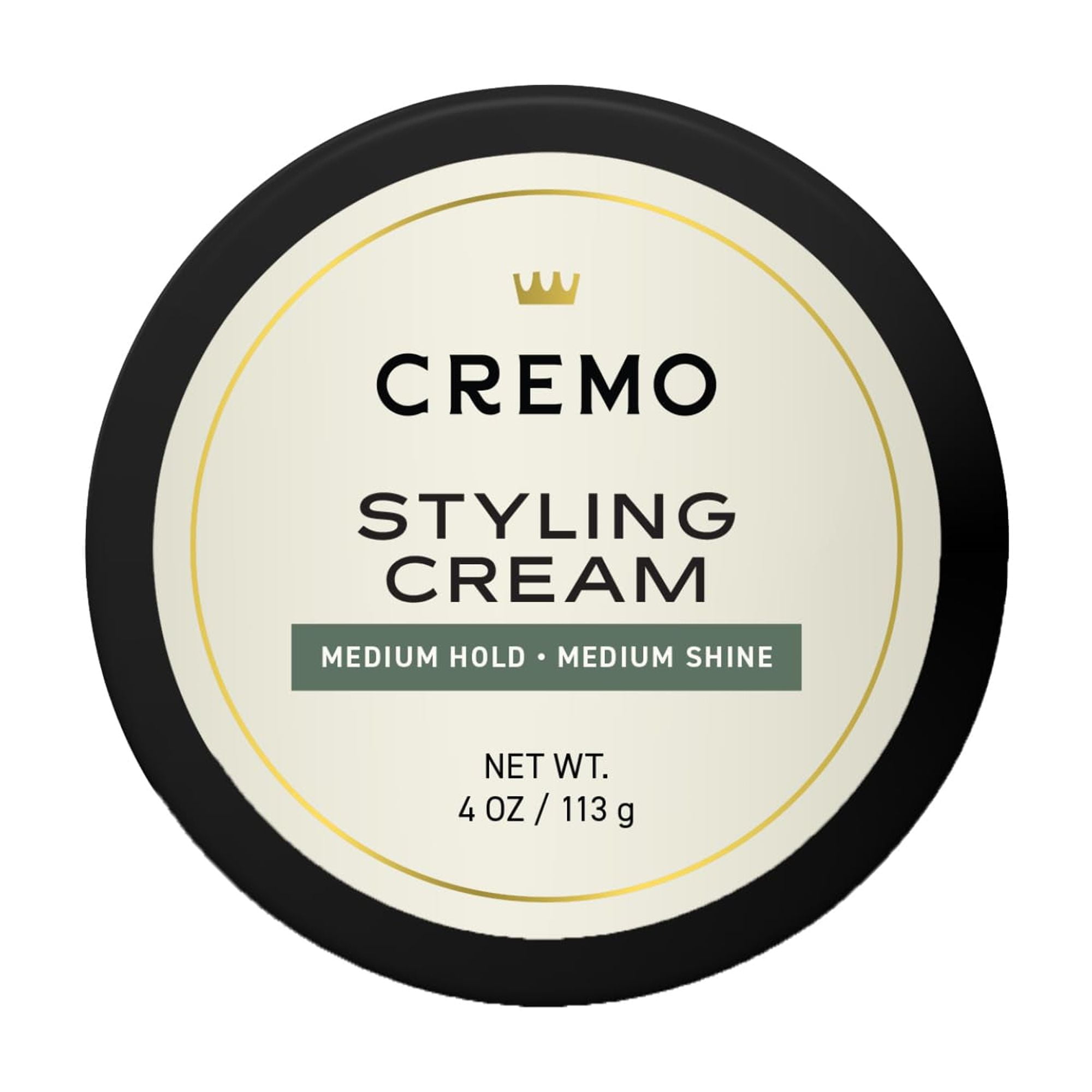 Cremo Premium Barber Grade Hair Styling Cream, Medium Hold, Medium Shine, 4 Oz C29
