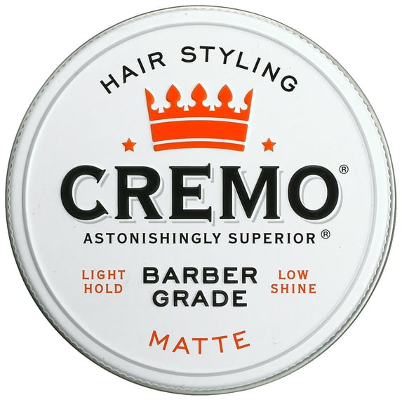 Premium Barber Grade, Hair Styling Pomade, Matte, 4 oz (113 g), Cremo