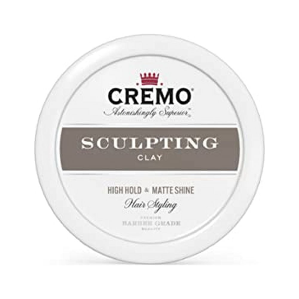 Cremo Premium Barber Grade Hair Styling Sculpting Clay, High Hold