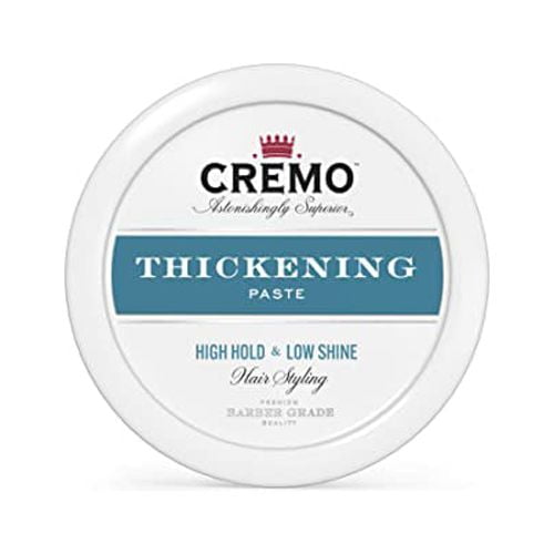 Cremo Premium Barber Grade Hair Styling Thickening Paste, High Hold, Low Shine, 4 Oz