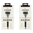 thumbnail image 1 of Cremo Razor, Tortoise Razor and 2 Refill, 1 CT (2 Pack), 1 of 8