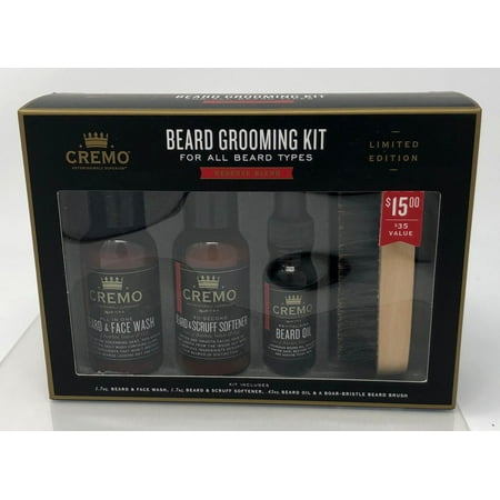 Cremo Reserve Blend, 4-Piece Beard Grooming Kit