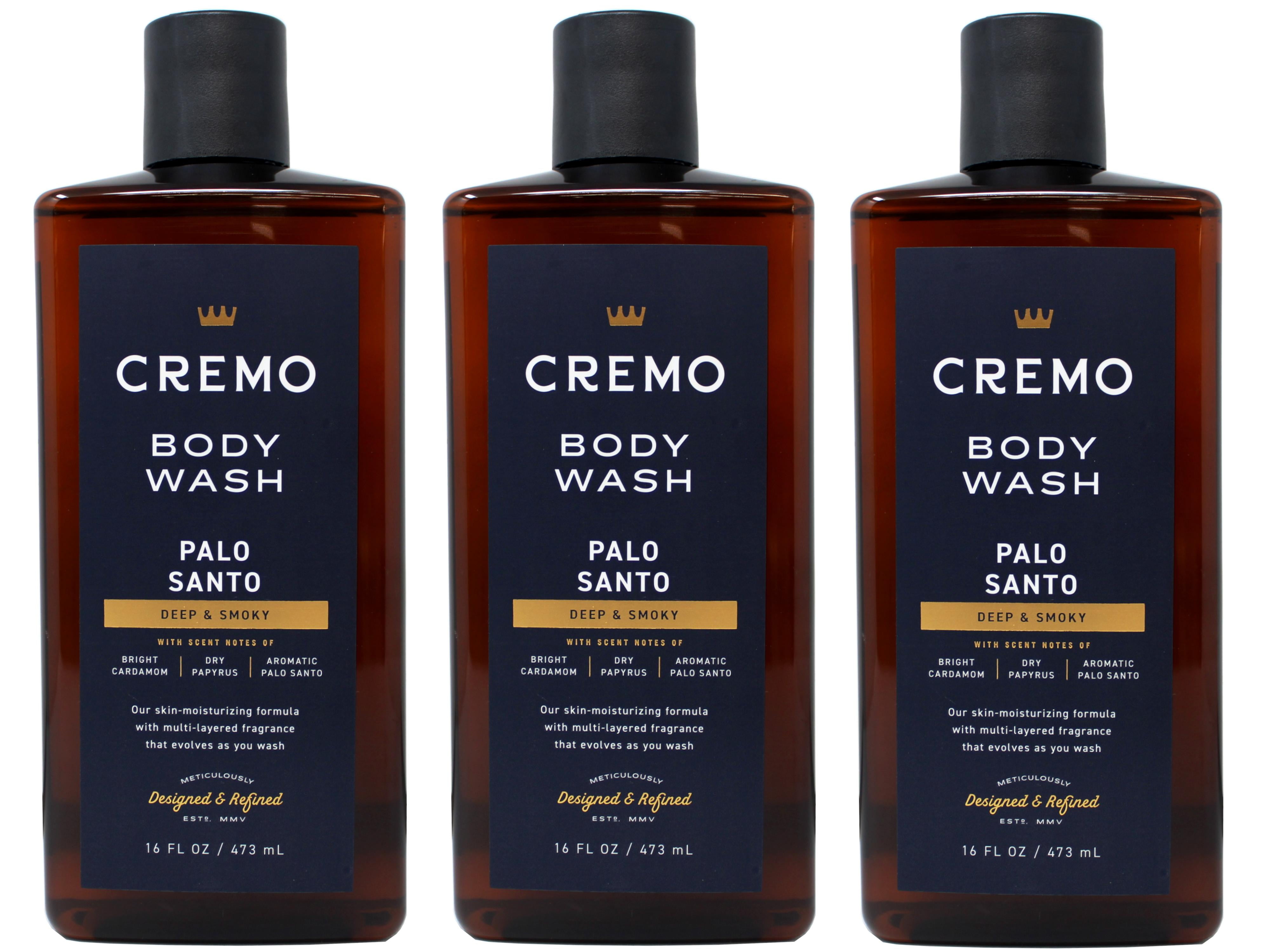 Cremo Reserve Collection, Body Wash, Palo Santo, Bright Cardamom, Dry Papyrus, 16 fl oz (473 ml) - 3 Pack