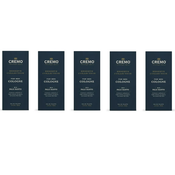 Cremo Reserve Collection For Men Cologne No. 18 Palo Santo, 3.4 Fl. Oz. - Pack of 5