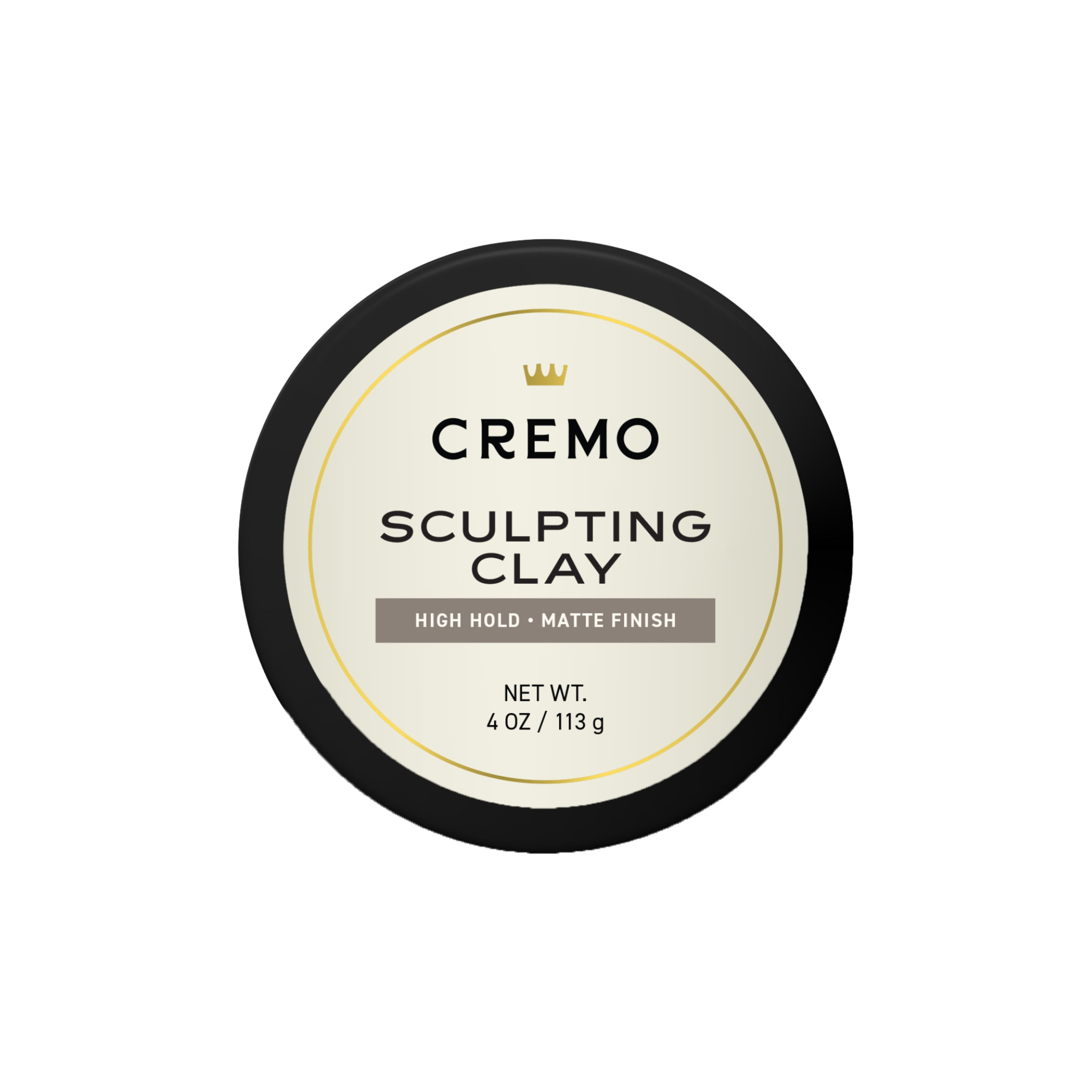 Cremo Sculpting Clay Hair Styling Pomade - 4 oz (Packaging May Vary)