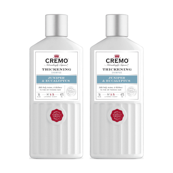 Cremo Shampoo, Thickening, Add Body, Texture & Volume, 16oz (Pack of 2)