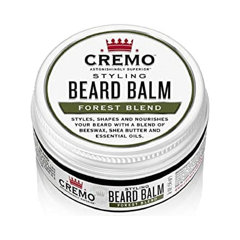 Cremo Styling Beard Balm, Forest Blend, Nourishes, Shapes And Moisturizes All Lengths Of Facial Hair, 2 Ounce