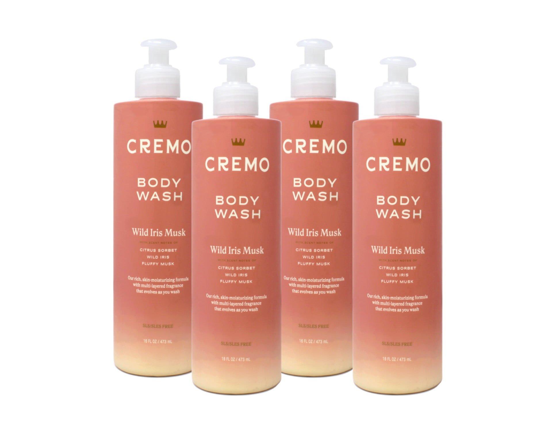 Cremo Rabbit Multipack Cremo Wild Iris Musk Body Wash for Women, with Scent Notes of Citrus ...