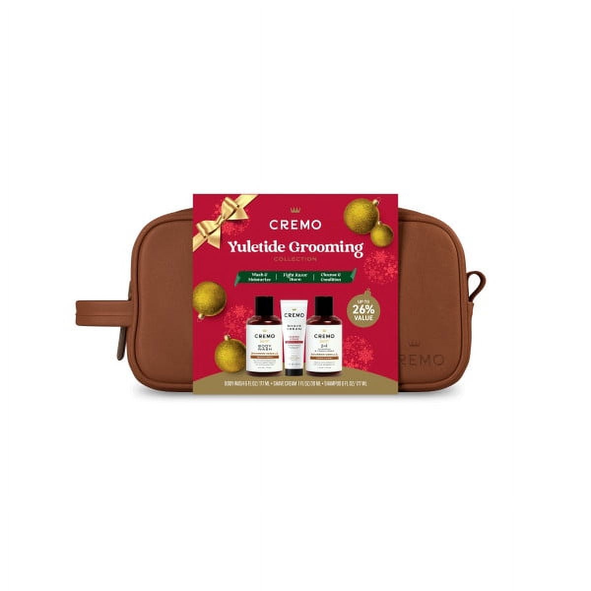 Cremo Yuletide Grooming Men's Gift Set, Includes Shaving Cream
