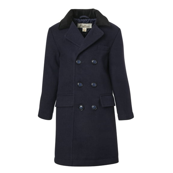 Cremson Boy Wool Double Breasted John Dress Coat Jacket Hat - Midnight (Size 12)