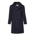 thumbnail image 1 of Cremson Boy Wool Double Breasted John Dress Coat Jacket Hat - Midnight (Size 16), 1 of 4