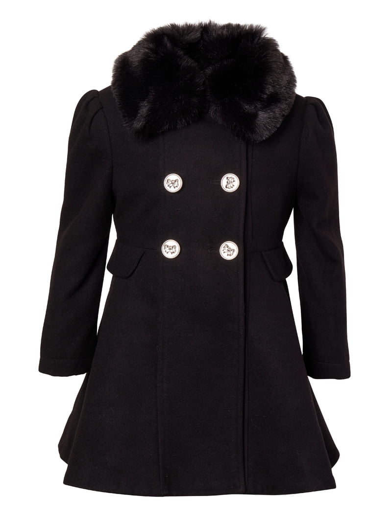 Cremson Girls' Wool Blend Princess Winter Dress Pea Coat Jacket Cremson Girls' Wool Blend Princess Winter Dress Pea Coat Jacket