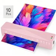 A4 Thermal Laminator 9 Laminate Machine with 10 Pcs Laminating Pouches