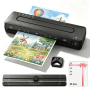 Crenova A3 Laminator Machine, Hot & Cold Thermal Laminating with 20 Sheets, Paper Trimmer & Corner Rounder for Home Office School Supplies