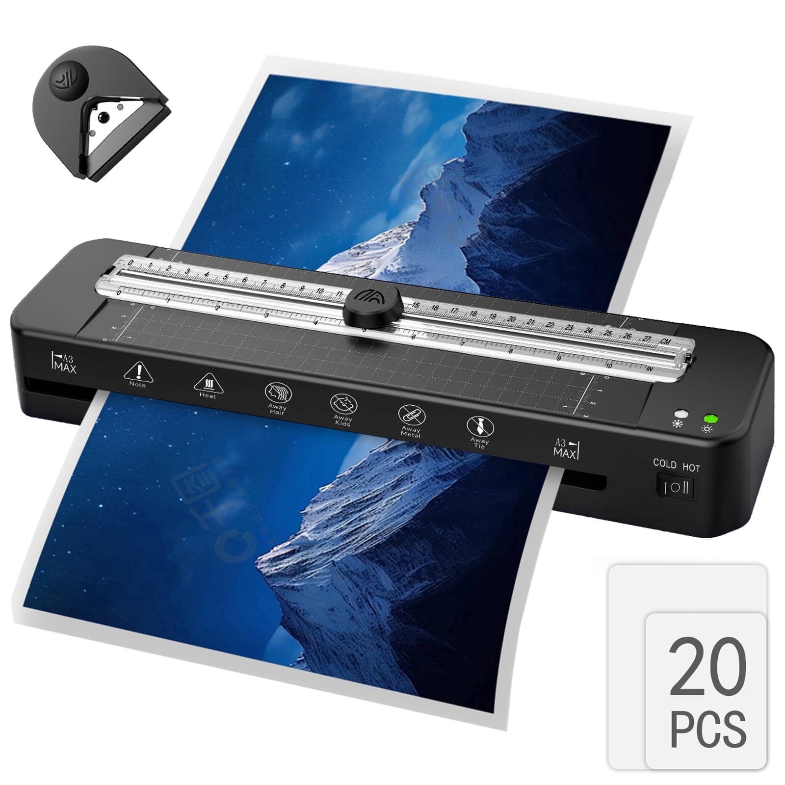 Crenova Laminator, 13 inch Wide Lamination Machine, Cold Hot
