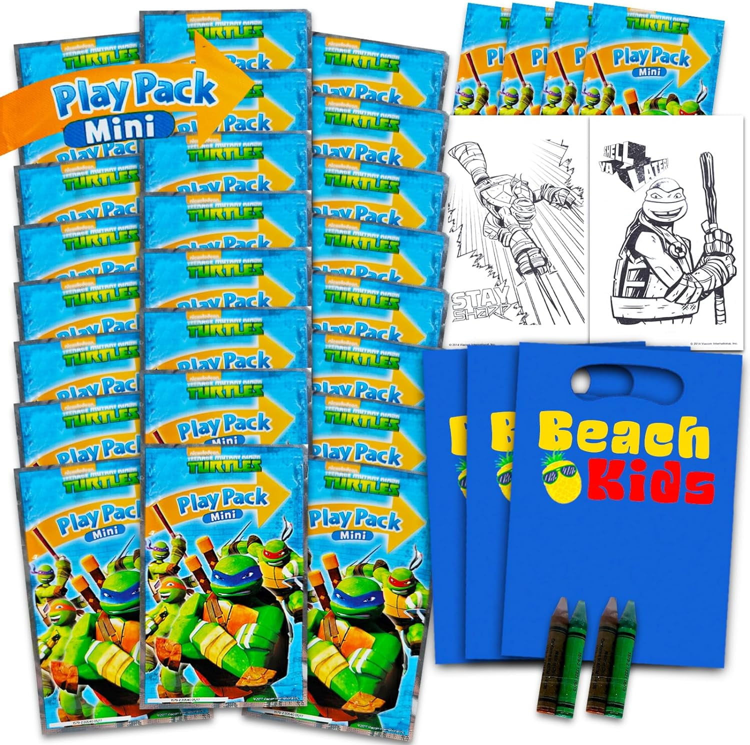 Crenstone Teenage Mutant Ninja Turtles Gift Bag Fillers Multicolor for Kid's