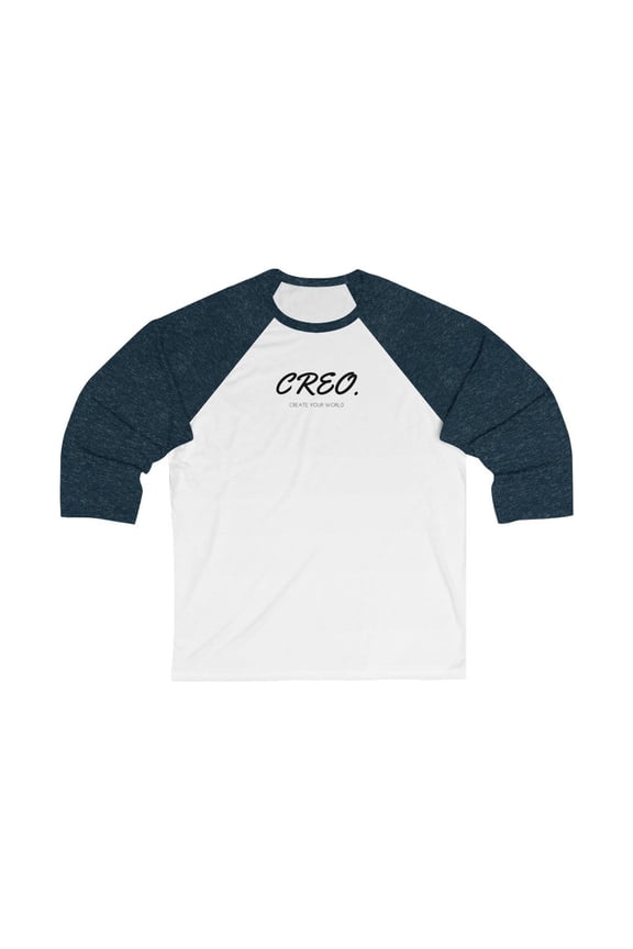 Creo "Create your World" Unisex 3/4 Sleeve Baseball Tee