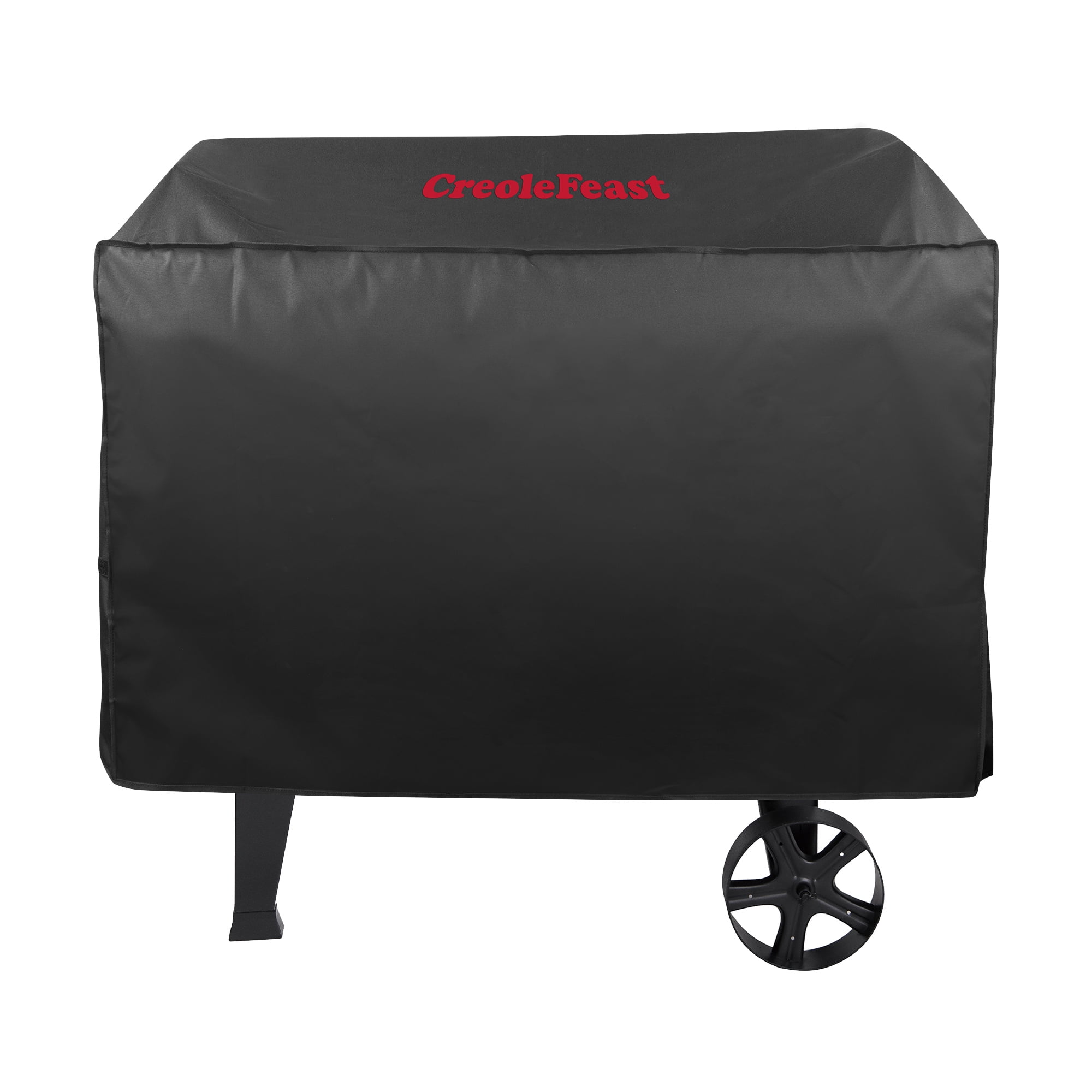 Creole Feast 47" Black Heavy-Duty Waterproof Grill Cover