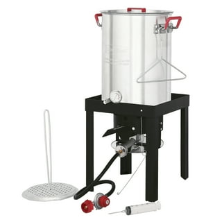 Barton 64 Qt. X-Large Outdoor Aluminum Turkey Deep Fryer Pot and Burner Kit  99906-H - The Home Depot