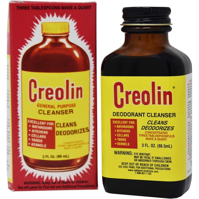 Creolin Deodorant Cleanser for Kitchen, Bathroom, and Household, 3 oz ...
