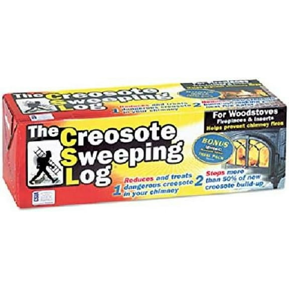 Creosote Sweeping Fireplace Log