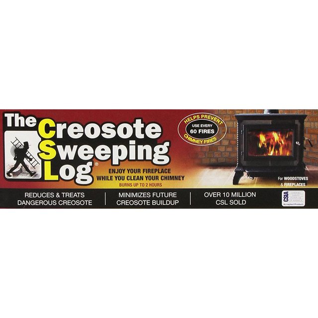 Creosote Sweeping Log For Fireplaces