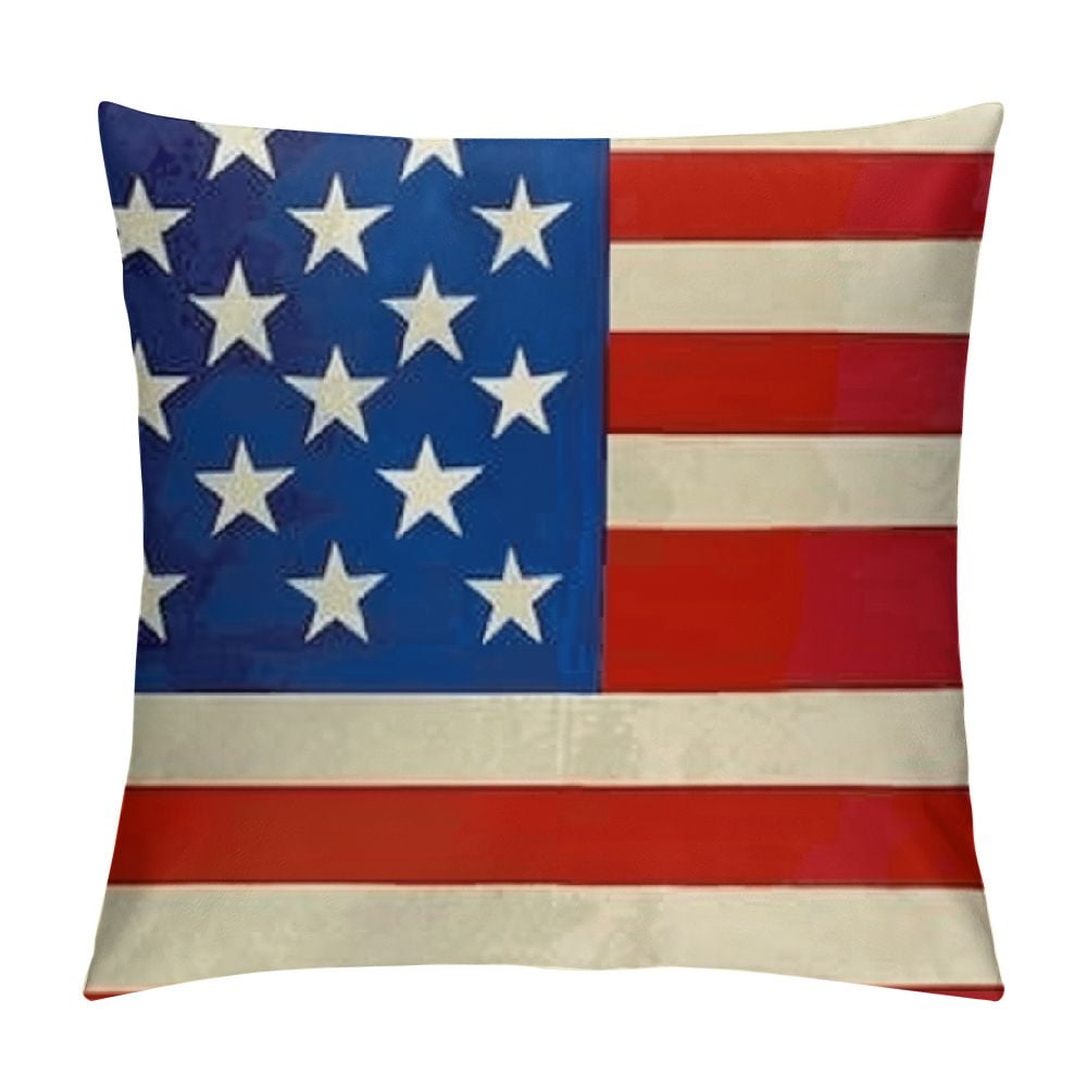 Creowell 4th of July Patriotic Saying Throw Pillow Covers, Inch Freedom