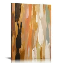 Creowell   Abstract Orange Golden Canvas Wall Art, Fall Modern Wall Art for Living Room, Bedroom Decor 16x20 in/12x16 in