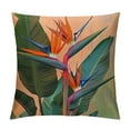 thumbnail image 1 of Creowell Aesthetic Decorative Tropical Flower Pillow Covers Bird of Paradise Throw Pillows White, 1 of 5