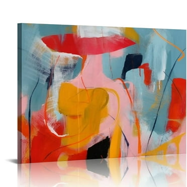 Creowell  Art Hand-Painted Texture Oil Painting on Canvas Abstract Wall Art Deco Home Decorative Painting 20x16 in/16x12 in