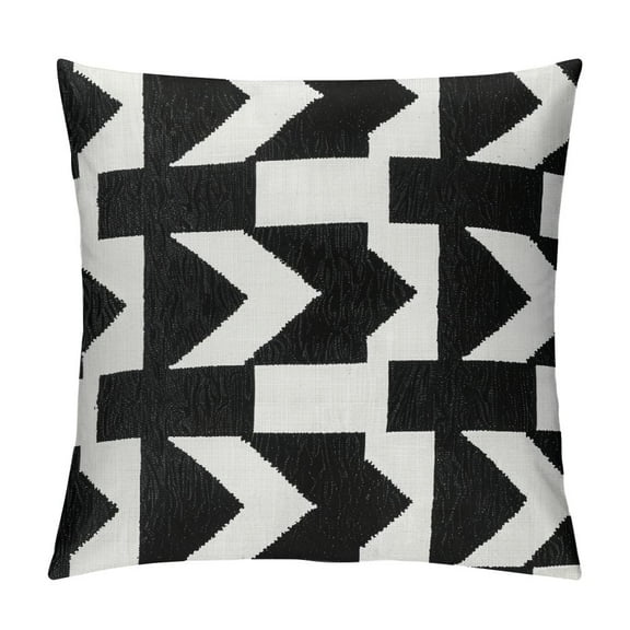 Creowell Aztec Boho Throw Pillow Covers Black White Southwestern Throw Pillowcase Modern Farmhouse Cushion Case Tribal Geometric Pillowcase for Bedroom Couch Sofa Bed,Multi-Size