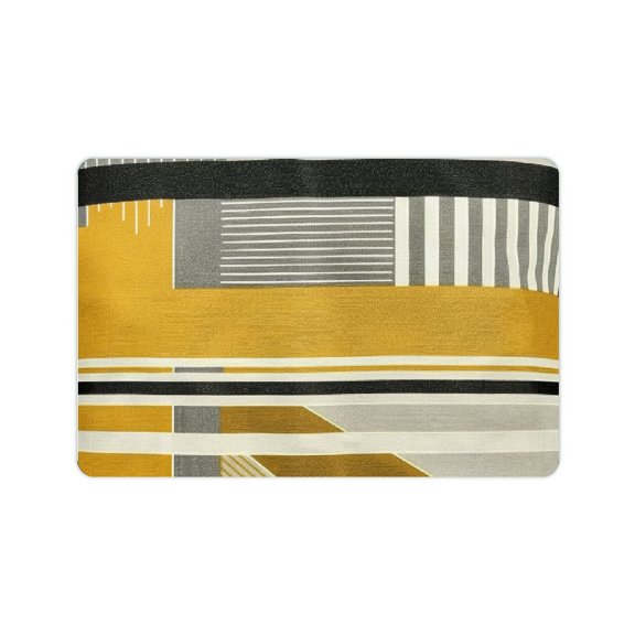 Creowell Bauhaus Art Deco Diatom Mud Mats Non-Slip Home Fast Absorption 24x16in