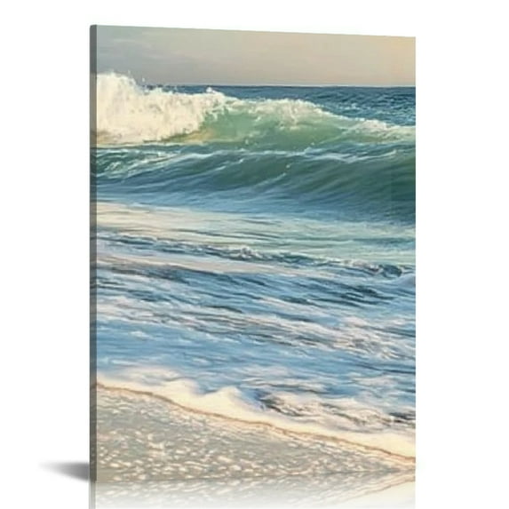 Creowell Bird Beach Ocean Print Canvas Wall Art Home Decor 12x16 12x16in