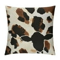 thumbnail image 1 of Creowell Black and brown cow spots Print Decorative Throw Pillow Covers Corduroy Cushion Covers Soft Throw Pillow Case Sofa Pillow Case Square Cushion Case for Living Room Bed Couch Car Home Decor, 1 of 5