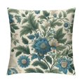 thumbnail image 1 of Creowell  Blue Flower Block Print Pillow Covers Spring Summer Floral Throw Pillow Cases Standard Size Decorative Pillowcases Farmhouse Cushion Case for Bed Couch Sofa Living Room,Multi-Size, 1 of 5