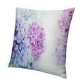 thumbnail image 1 of Creowell Blue and Purple Pastel Flower Hydrangea Floral Blossom Reversible Throw Pillow Covers Decorate Home Living Room Girls Room, Spring Summer Cottagecore Pillowcase, 1 of 5
