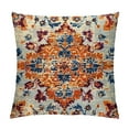 thumbnail image 1 of Creowell  Boho Pillows Covers Bohemian Vintage Carpet Pattern Throw Pillows Orange Blue Ethnic Decorative Outdoor Cushion Case for  Sofa Living Room, 1 of 5