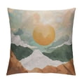 thumbnail image 1 of Creowell  Boho Throw Pillow Covers Mid Century Bohemian Landscape Mountain Sunset Modern Abstract Minimalist Decorative Pillow Cases Home Decor Standard Square Pillowcases,Multi-Size, 1 of 5