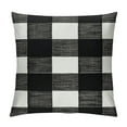 thumbnail image 1 of Creowell  Buffalo Check Throw Pillow Covers Farmhouse Outdoor Plaid Square Pillow Cushion Case Black and White for Christmas Thanksgiving Decor Car Bed Sofa 12x12in, 1 of 5