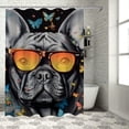 thumbnail image 1 of Creowell Butterflies Pretty Shower Curtain Bathroom Decor | 100% Polyester Fiber | Chic Modern Style | Bathroom Shower Curtain Set with Hooks 36x72, 1 of 7